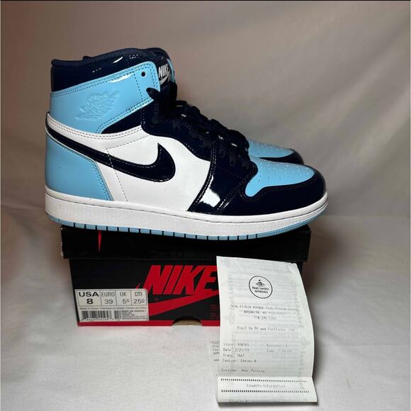air jordan 1 retro high og wmns blue chill women's